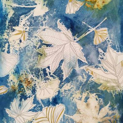 Fleurs indigo 8 
