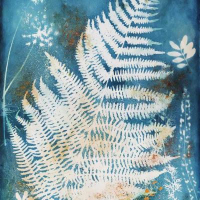 7 - Petites herbes lazuli 30x40 cm
